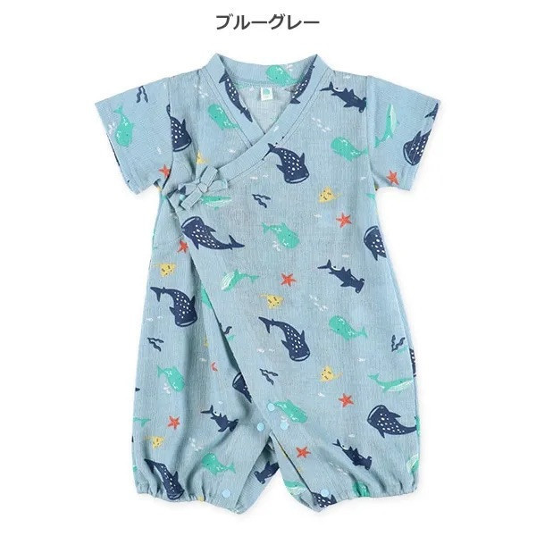 日本寶寶甚平（鯨鯊.鯨魚.小魟魚甚平連身衣） 