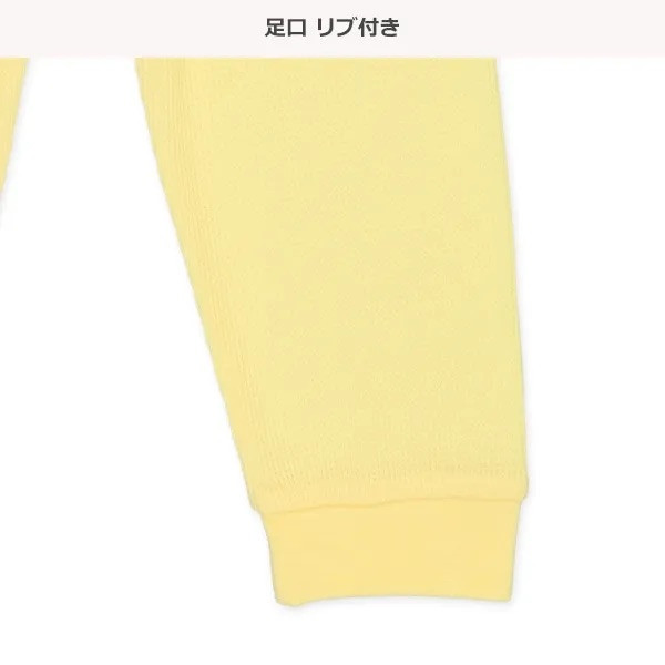 日本長袖護肚睡衣套裝（黃色柴犬） 日本童裝 日本睡衣 綣腹睡衣 短袖睡衣 寶寶睡衣