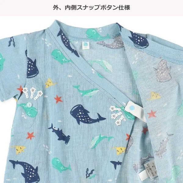 日本寶寶甚平（鯨鯊.鯨魚.小魟魚甚平連身衣） 