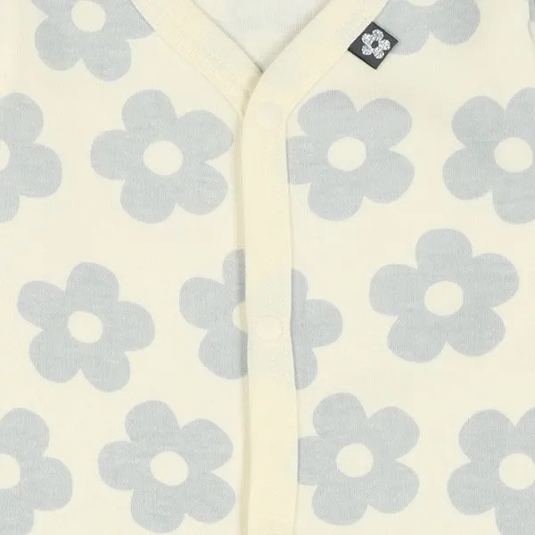 日本60-80cm加厚款長袖包屁衣兩件組（芬蘭風大花朵） 