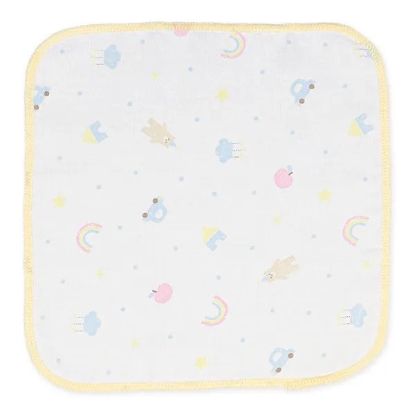 日本 紗布巾5入組（七彩星星） 日本紗布巾 紗布巾 寶寶洗澡巾 沐浴用品 洗澡用品
手帕 毛巾 寶寶毛巾