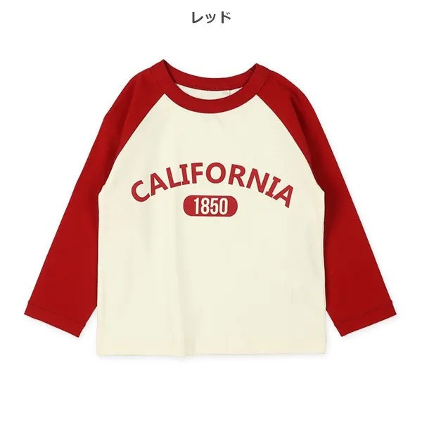 西松屋 紅色California上衣 
