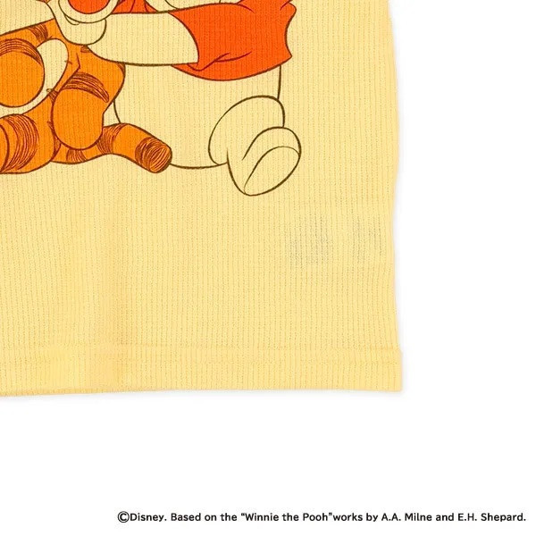 日本西松屋 80/90/95cm 黃底小熊維尼（華夫格） 