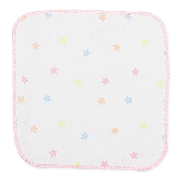 日本 紗布巾5入組（七彩星星） 日本紗布巾 紗布巾 寶寶洗澡巾 沐浴用品 洗澡用品
手帕 毛巾 寶寶毛巾