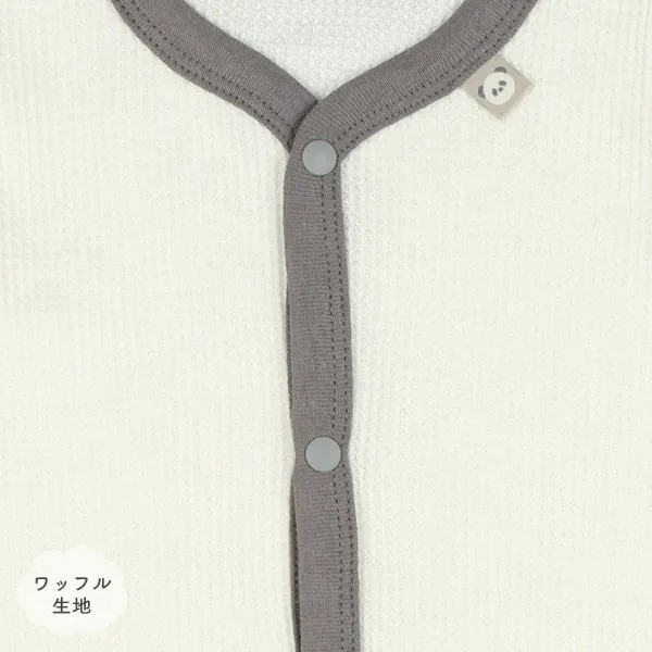 日本包屁衣3件組 三件組 動物臉小標（華夫格） 日本包屁衣 寶寶包屁衣 包屁衣 寶寶衣服 網眼包屁衣