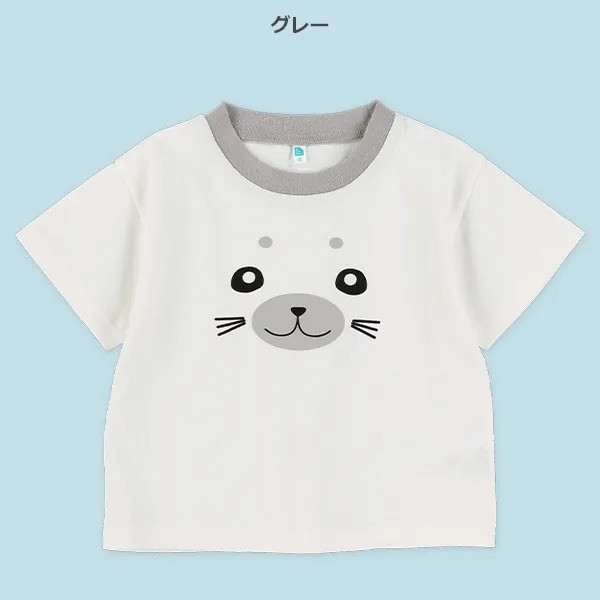 日本西松屋 80/90/95cm 動物短袖上衣 