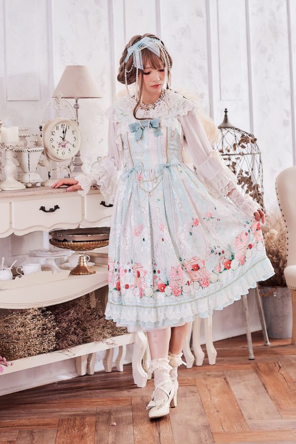 Camille in Love Jumper Skitt Camille in Love Jumper Skirt, JSK, Lolita JSK, Jumper Skirt, dress, Lolita dress, lolita fashion