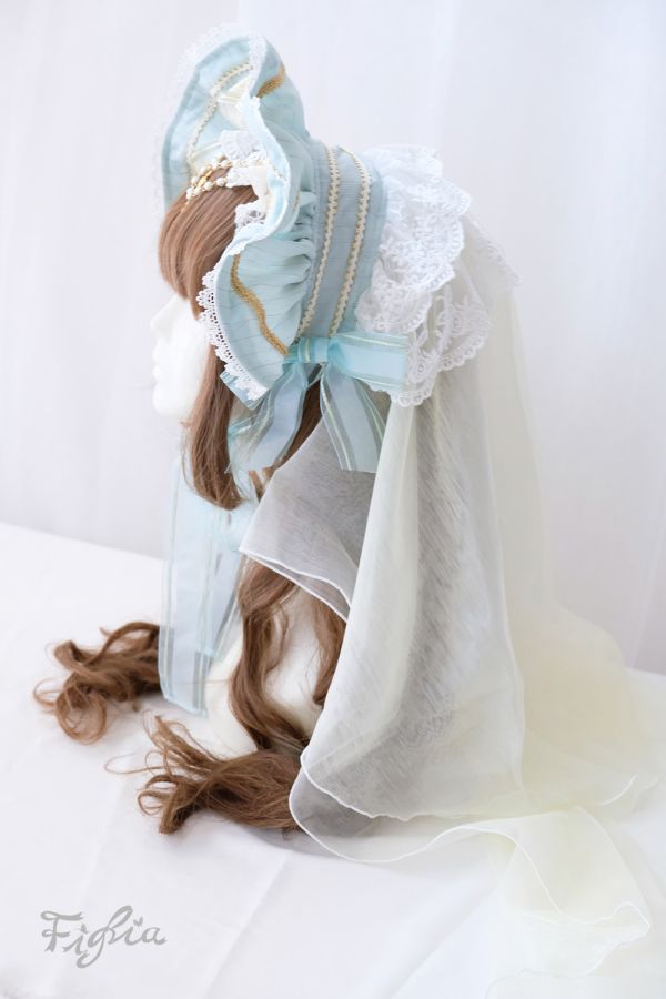 Princess Theresia Veil Bonnet Princess Theresia Veil Bonnet, Bonnet, lolita fashion, hat, lolita hat