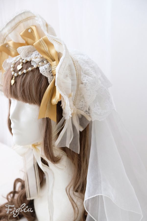 Princess Theresia Veil Bonnet Princess Theresia Veil Bonnet, Bonnet, lolita fashion, hat, lolita hat