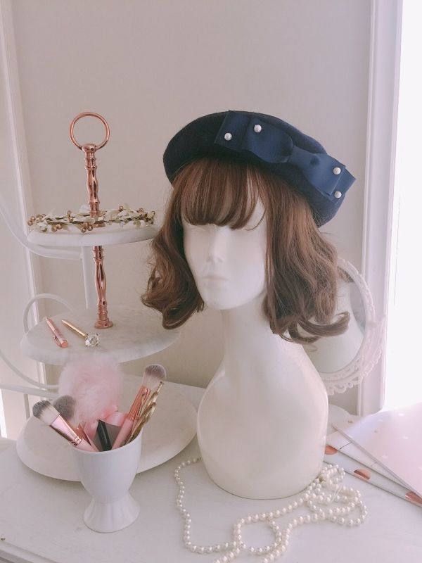 Cutie Patootie Beret 可愛立體貝蕾帽-多色 Beret, 貝蕾帽, 可愛帽子, 冬季帽子, 毛帽, 蘿莉塔帽, 蘿莉塔時尚, 蘿莉塔貝蕾帽