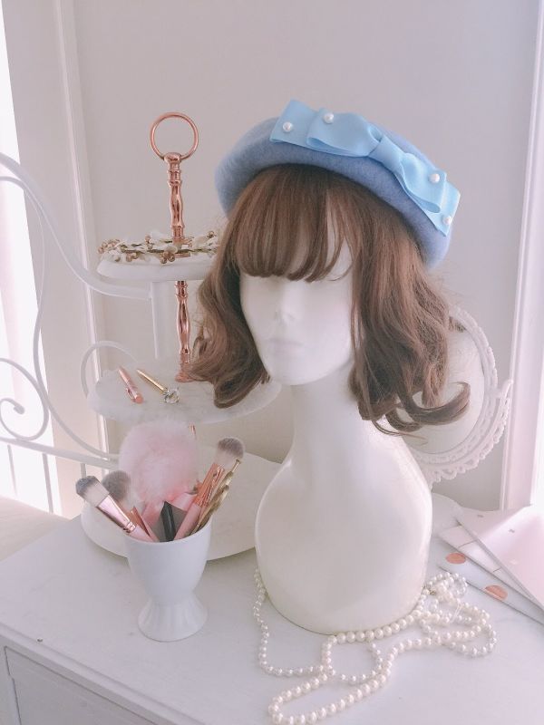 Cutie Patootie Beret 可愛立體貝蕾帽-多色 Beret, 貝蕾帽, 可愛帽子, 冬季帽子, 毛帽, 蘿莉塔帽, 蘿莉塔時尚, 蘿莉塔貝蕾帽