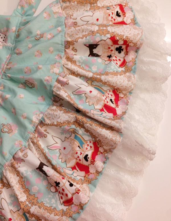 Closet in Wonderland Kid Set-ＪＳＫ＋ＫＣ Closet in Wonderland Kid Set, JSK, ＫＣ, kids set, kids headband, kids JSK, kids jump skirt, kids lolita, kids lolita dress, kids dress, lolita fashion