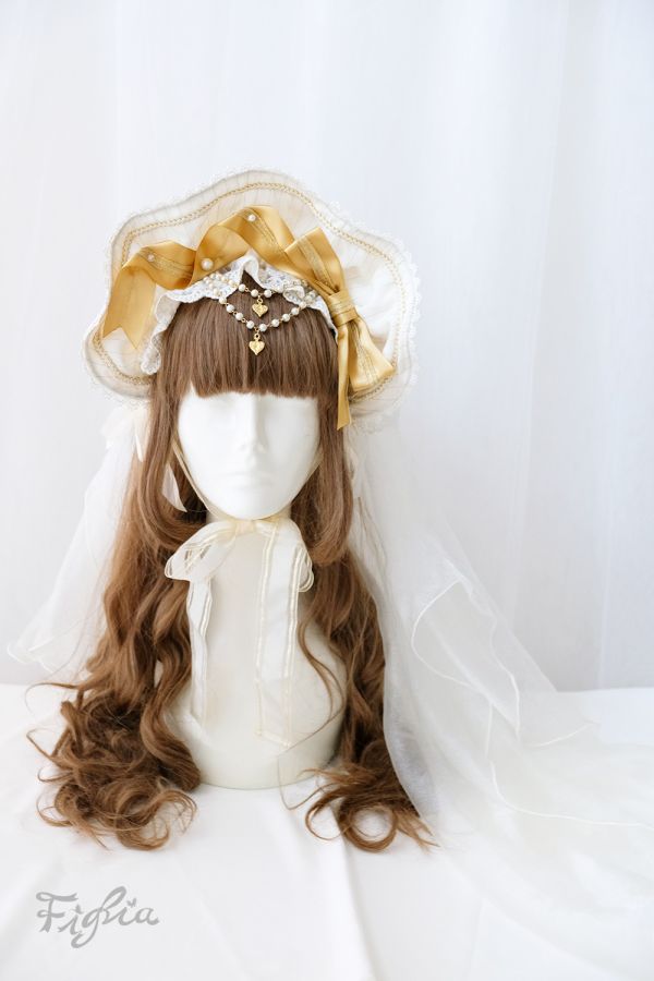 Princess Theresia Veil Bonnet Princess Theresia Veil Bonnet, Bonnet, lolita fashion, hat, lolita hat