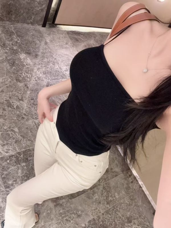 韓國夏天必備細肩帶背心 