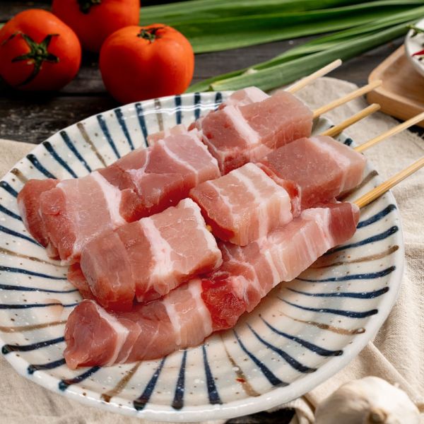 豬五花肉串 