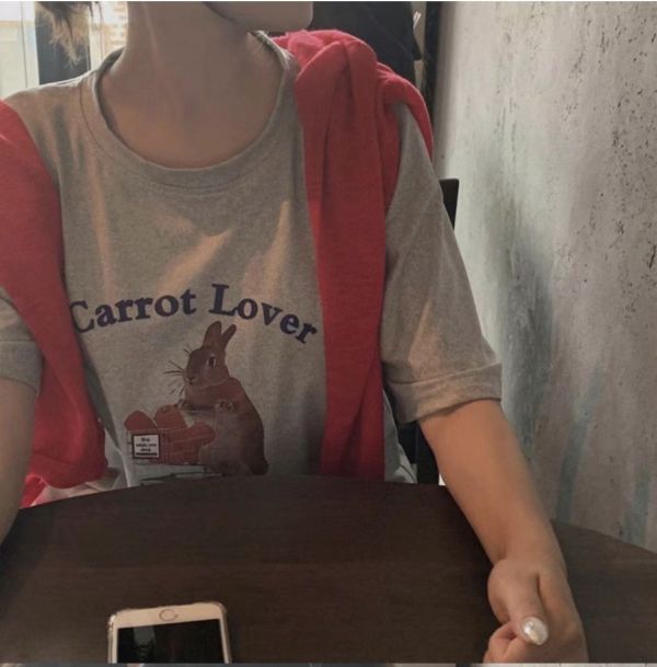 小兔愛吃紅羅蔔棉T 