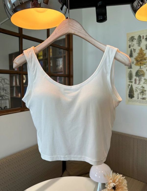 <正韓>莫代爾棉挖背bra top 