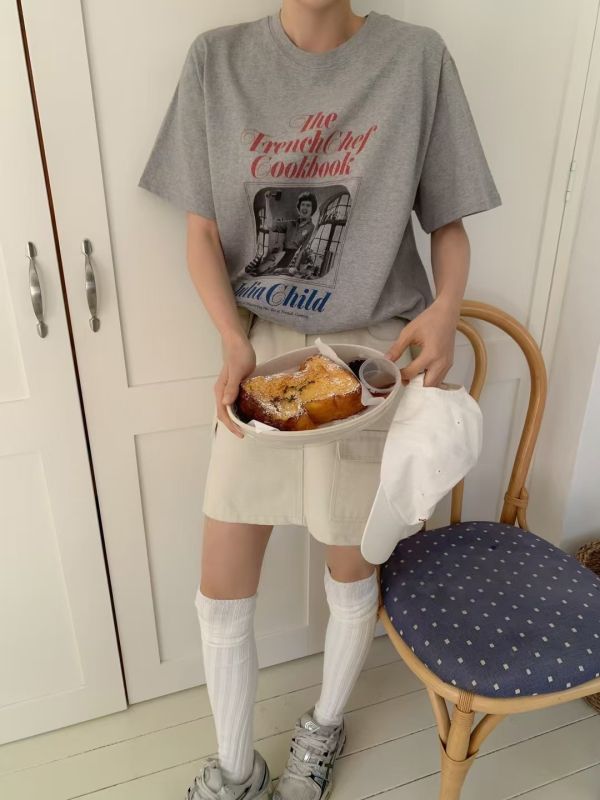 法國廚師圖騰短T 
