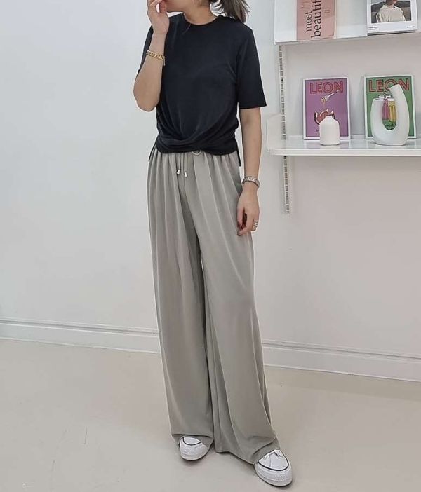莫代爾棉寬褲 