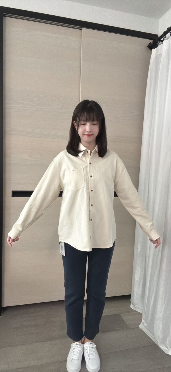 挺版質感撞色扣襯衫 