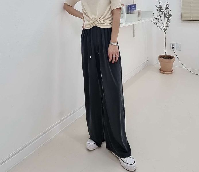 莫代爾棉寬褲 