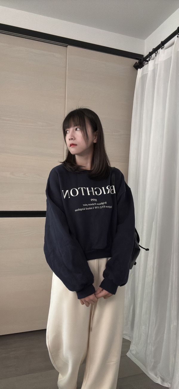 Brighton 簡約內刷毛衛衣 