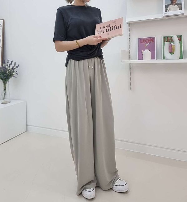 莫代爾棉寬褲 