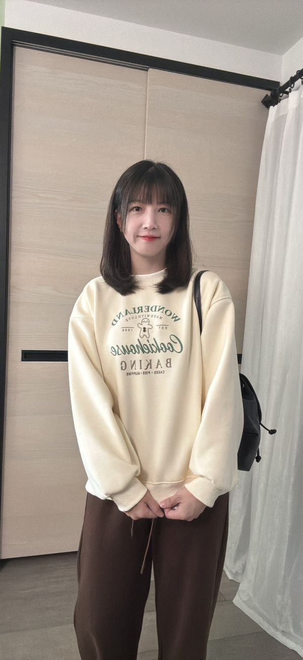 薑餅人寬鬆衛衣 