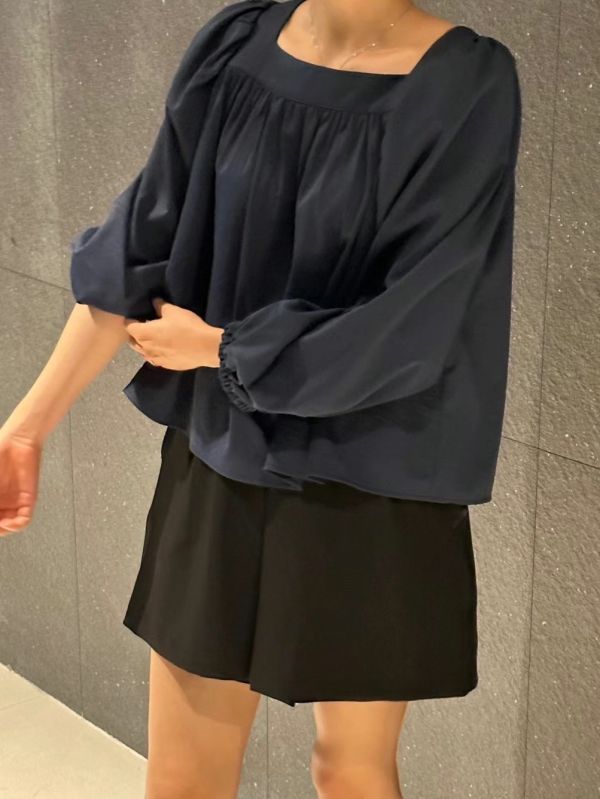 鬆緊彈性寬褲裙 