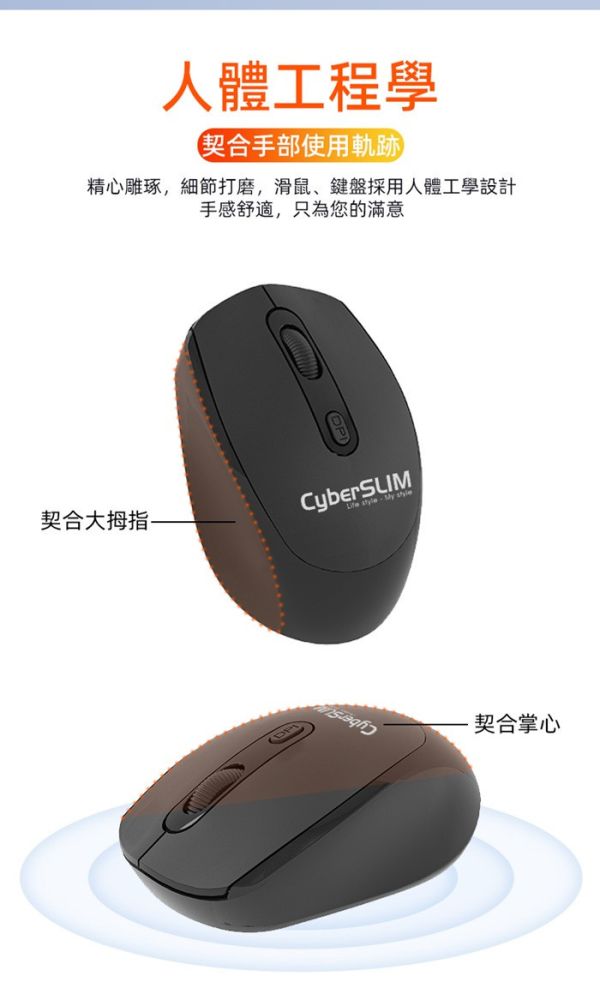 CyberSLIM WMK520 無線鍵盤滑鼠組 無線鍵鼠