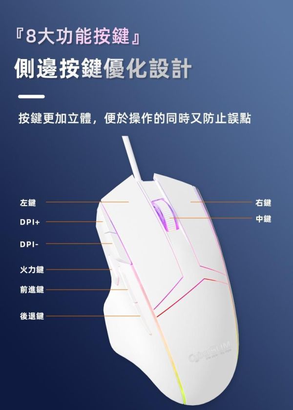 CyberSLIM MG1 遊戲滑鼠 有線滑鼠 #電競滑鼠#有線滑鼠#RGB滑鼠#遊戲滑鼠#6400DPI#電腦滑鼠#FPS#VALORANT#CS2#LOL#CyberSLIM

#MG1#RGB電競#USB滑鼠