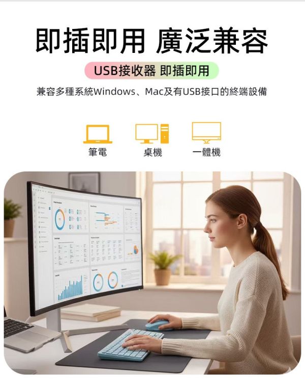 CyberSLIM WM520 無線滑鼠 多彩 人體工學