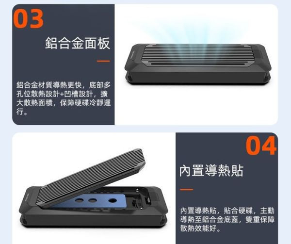 USB4 M.2 NVMe PCIe SSD外接盒福利品 USB3  TB3/TB4