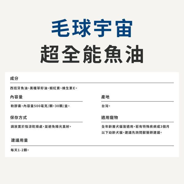 【超全能魚油】西班牙85%高濃度Omega-3｜優質豐富高營養ALL IN 1 