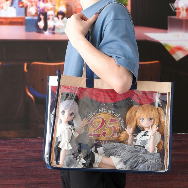 Dollfie透明手提袋（粉紅） 