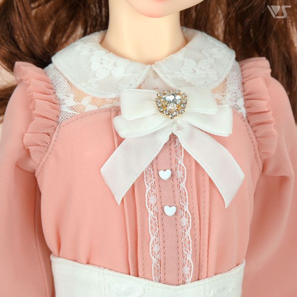 甜美娃娃裝（白色x粉色） 