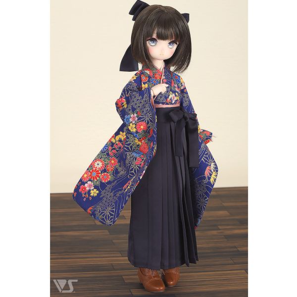 華美和服裙袴套裝（藍色）· Mini 