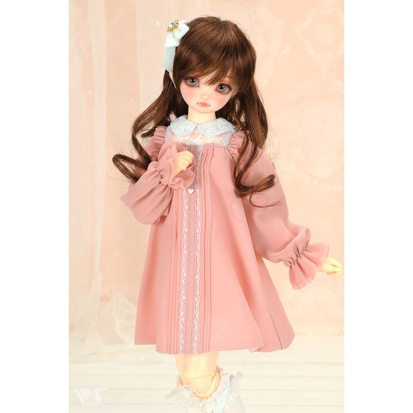 甜美娃娃裝（白色x粉色）· Mini 