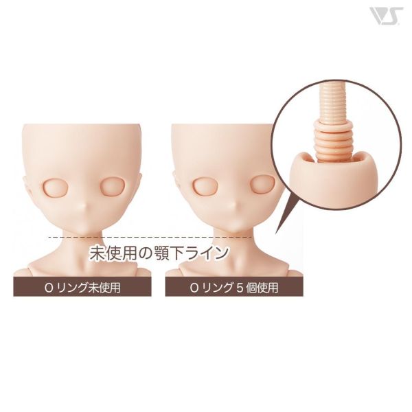 DD上的O形環 O-ring for DD Volks, Dollfie, Dollfie Dream, DD, SD, MDD, MSD, 台灣官方代理, 聯合美, 4518992447506