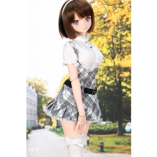背帶迷妳裙套裝（灰色） Volks, Dollfie, Dollfie Dream, DD, SD, MDD, MSD, 台灣官方代理, 聯合美, 4518992457895