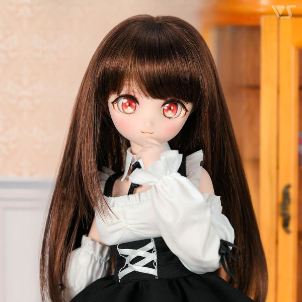 絲帶裝飾背帶裙套裝（黑色）· Mini Volks, Dollfie, Dollfie Dream, DD, SD, MDD, MSD, 台灣官方代理, 聯合美, 4518992458762