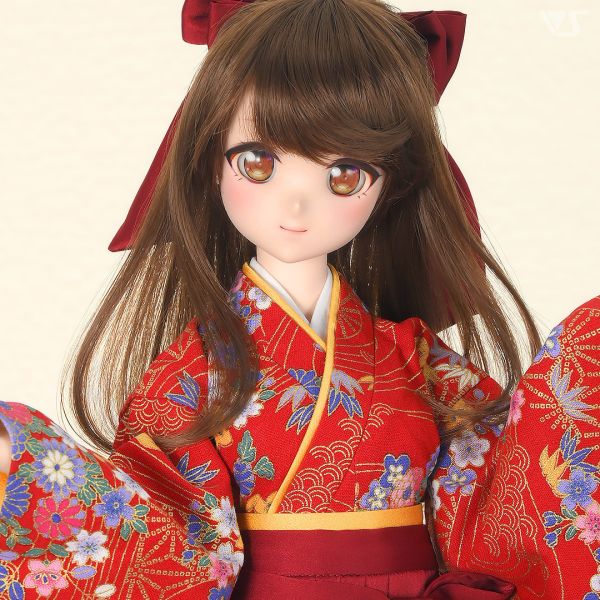 華美和服裙袴套裝（茜色） 
