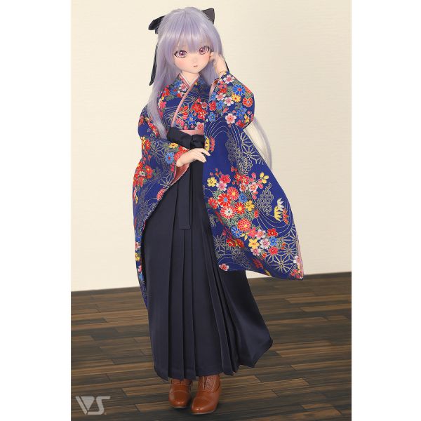 華美和服裙袴套裝（藍色） 