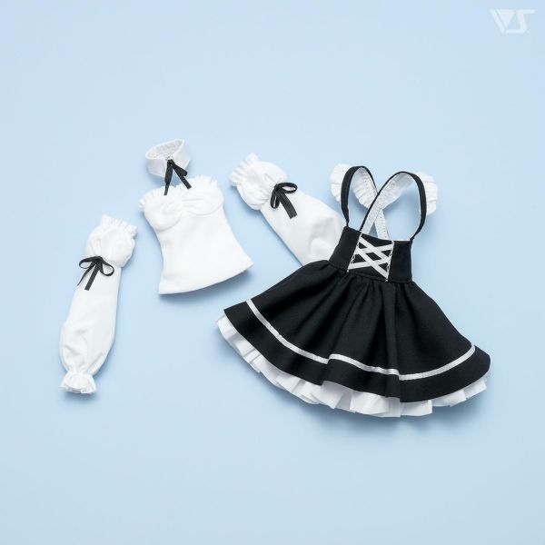 絲帶裝飾背帶裙套裝（黑色）· Mini Volks, Dollfie, Dollfie Dream, DD, SD, MDD, MSD, 台灣官方代理, 聯合美, 4518992458762