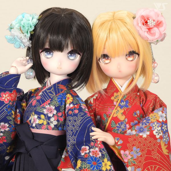 華美和服裙袴套裝（藍色）· Mini 