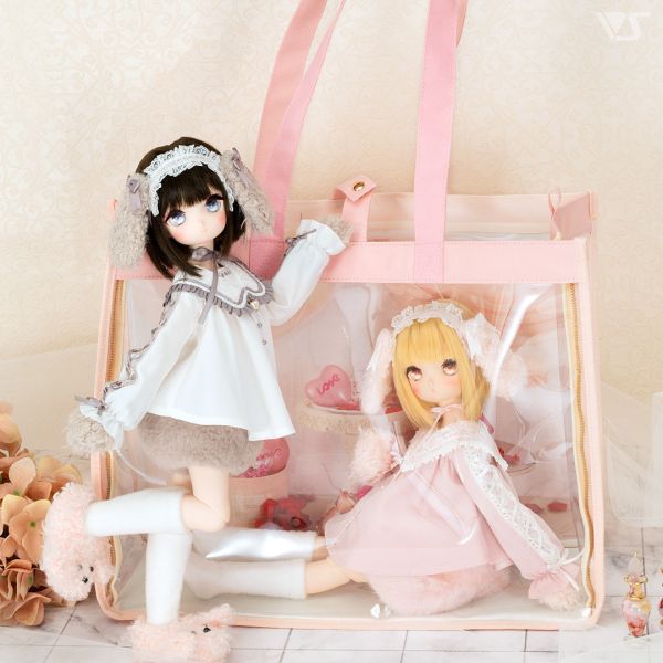Dollfie透明手提袋（粉紅） 