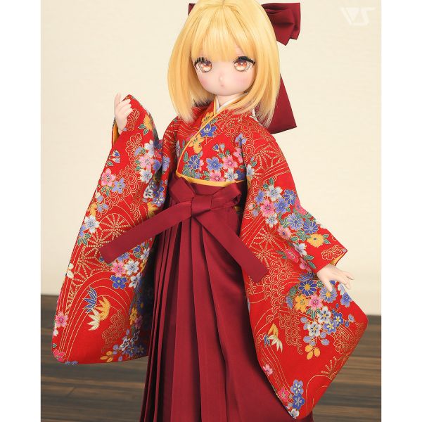 華美和服裙袴套裝（茜色）· Mini 