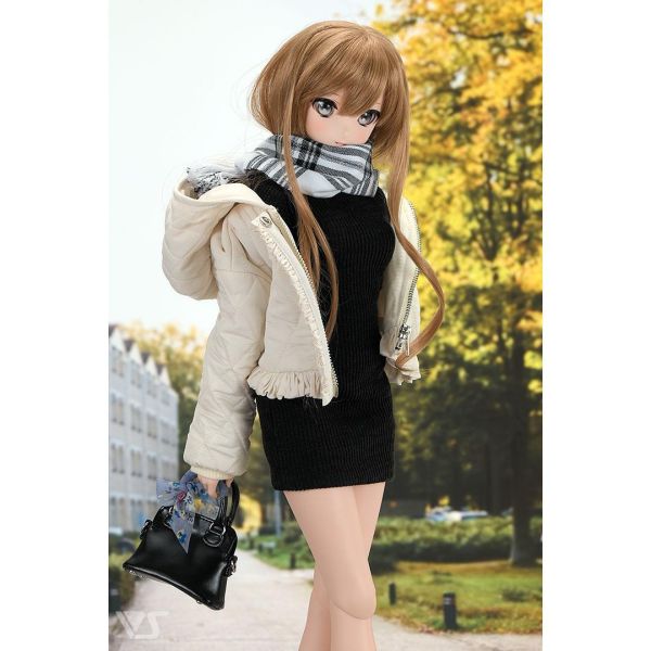 高領針織毛衣裙（黑色） 