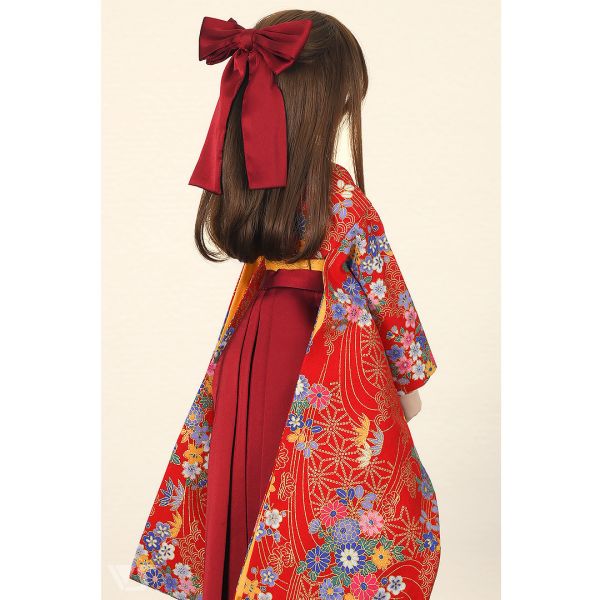 華美和服裙袴套裝（茜色） 