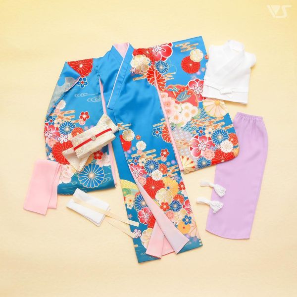 振袖和服（露草） 